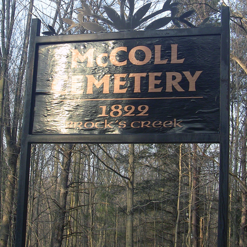 McColl Cemetery, Brokk Creek